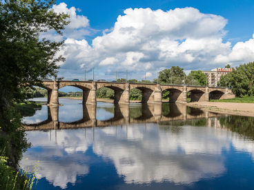 Blick auf die Anna-Ebert-Brücke, 2014 