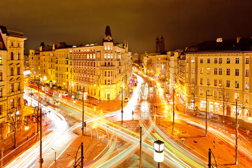 Hasselbachplatz bei Nacht