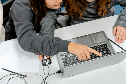 Mädchen am Computer 